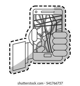 Smartphone with gps app design