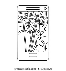 Smartphone with gps app design