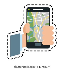 Smartphone with gps app design