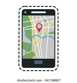 Smartphone with gps app design