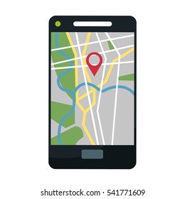 Smartphone with gps app design