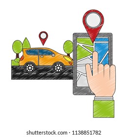 smartphone with gps application