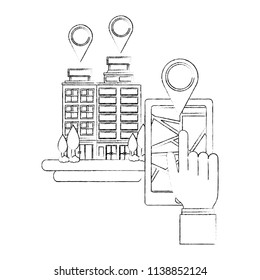 smartphone with gps application
