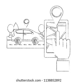 smartphone with gps application