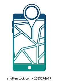 smartphone with gps application and pin pointer