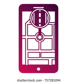 smartphone gps navigation pointer flag app