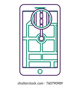 smartphone gps navigation road street