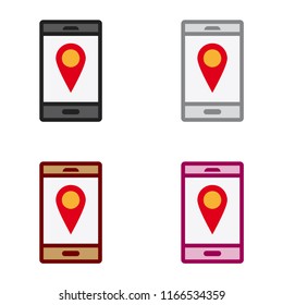 Smartphone gps pin