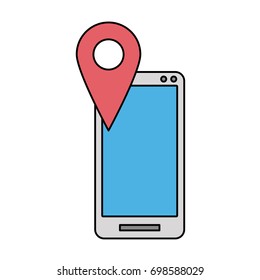 smartphone gps pin icon image 