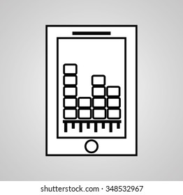 Smartphone graphic icon design, vector illustration