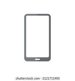 Icono de vector plano gris de Smartphone