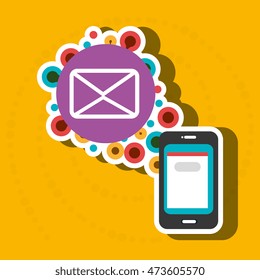 smartphone group online apps vector illustration eps 10
