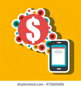 smartphone group online apps vector illustration eps 10