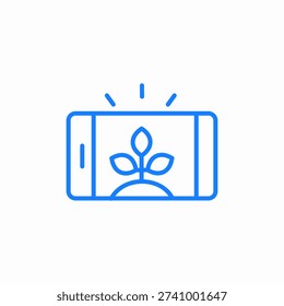 smartphone growth icon sign vector