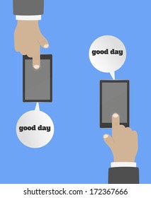 Smartphone in hand
