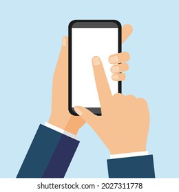 ilustración de smartphone y vector manual