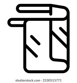 Smartphone having two front cameras taking pictures icon, outline style