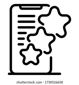 Smartphone headhunter icon. Outline smartphone headhunter vector icon for web design isolated on white background