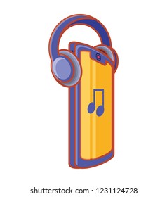 smartphone with headset icon