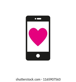 Smartphone with heart