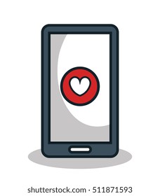 smartphone with heart app