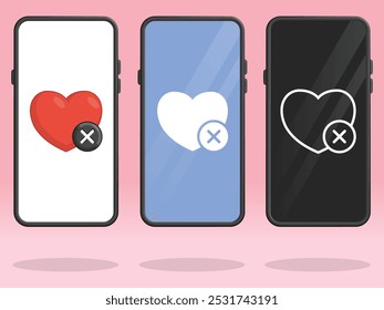 Smartphone Heart Cross Game Error de salud