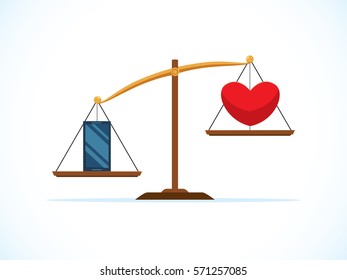 smartphone heavier from heart on scale balance 