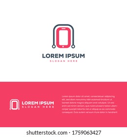 Smartphone helpline logo template, smartphone logo vector, doctor helpline 