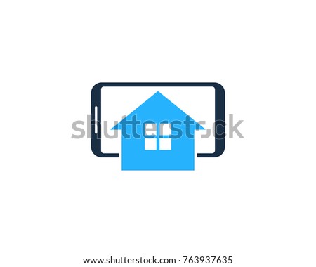 Smartphone Home Icon Logo Design Element