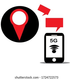 
Smartphone Icon 5G Internet  wireless symbol digital sent email. Pattern wallpaper for backdrop. Business brochure cover wed design. Eps10 vector illustration. Isolated on White background.