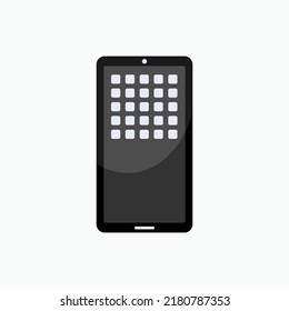 Smartphone Icon. Applications in Gadget Symbol - Vector.