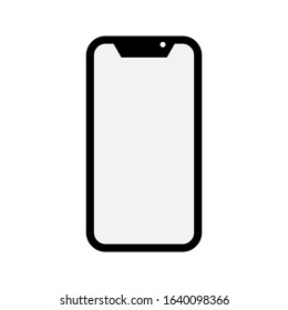 smartphone icon with background vector eps 10