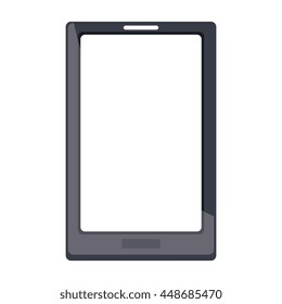 Smartphone  icon in black and white,Technology and smart electronic device theme design.