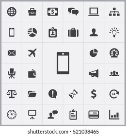 smartphone icon. Business icons universal set for web and mobile