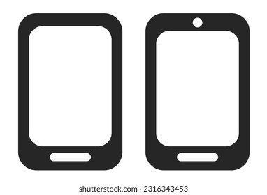 Smartphone icon. Cartoon smartphone. Flat design. Vector clipart.
