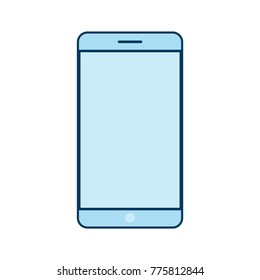 Smartphone icon. Cellphone screen mock up. Vector illustration.