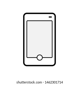 Smartphone Icon. Cellular Illustration As A Simple Vector Sign & Trendy Symbol for Design,  Websites, Presentation or Mobile Application. 