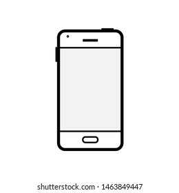 Smartphone Icon. Cellular Illustration As A Simple Vector Sign & Trendy Symbol for Design,  Websites, Presentation or Mobile Application. 