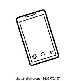 Smartphone Icon. Cellular Illustration As A Simple Vector Sign & Trendy Symbol for Design,  Websites, Presentation or Mobile Application. 
