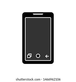 Smartphone Icon. Cellular Illustration As A Simple Vector Sign & Trendy Symbol for Design,  Websites, Presentation or Mobile Application. 