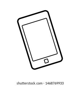 Smartphone Icon. Cellular Illustration As A Simple Vector Sign & Trendy Symbol for Design,  Websites, Presentation or Mobile Application. 