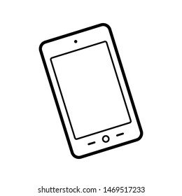 
Icono de Smartphone. Ilustración celular como signo vectorial simple 