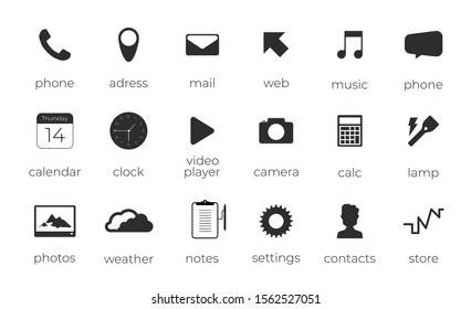 Smartphone icon collection Vector
( use for web design, mobile design, app design )
