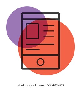 smartphone icon color mark