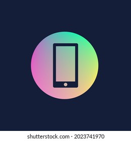 Smartphone icon with colorful background