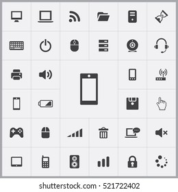 smartphone icon. computer icons universal set for web and mobile