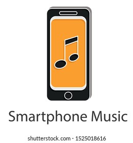 Smartphone icon concept on white background. Creative idea design use for your project. Flat vector illustration for presentation or mobile app.