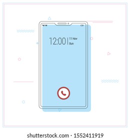 Smartphone icon concept, vector illustration.