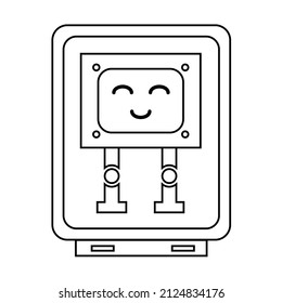 smartphone icon cute free vector illustartion monitor or layer