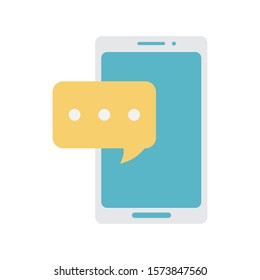 Smartphone icon design, Digital technology communication social media internet web and cellular theme Vector illustration
